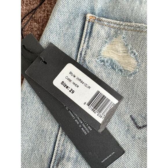 Hudson Denim Mini Skirt – Women’s 29 Distressed Raw Hem (New) - Picture 7 of 10